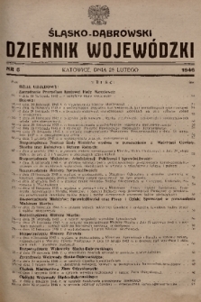 Śląsko-Dąbrowski Dziennik Wojewódzki. 1946, nr 5