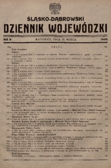 Śląsko-Dąbrowski Dziennik Wojewódzki. 1946, nr 9
