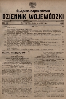 Śląsko-Dąbrowski Dziennik Wojewódzki. 1946, nr 10