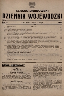 Śląsko-Dąbrowski Dziennik Wojewódzki. 1946, nr 13