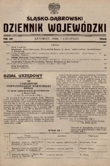 Śląsko-Dąbrowski Dziennik Wojewódzki. 1946, nr 29