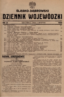 Śląsko-Dąbrowski Dziennik Wojewódzki. 1948, nr 14