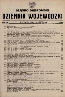 Śląsko-Dąbrowski Dziennik Wojewódzki. 1948, nr 22
