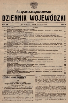 Śląsko-Dąbrowski Dziennik Wojewódzki. 1948, nr 24