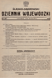 Śląsko-Dąbrowski Dziennik Wojewódzki. 1948, nr 25