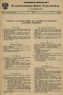 Dziennik Urzędowy Wojewódzkiej Rady Narodowej w Katowicach. 1956, nr 5