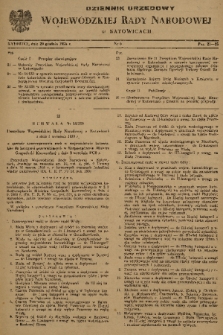 Dziennik Urzędowy Wojewódzkiej Rady Narodowej w Katowicach. 1956, nr 6