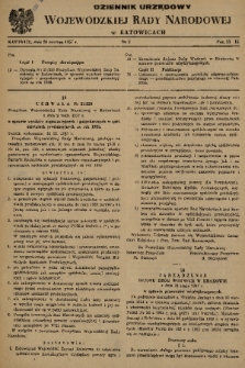Dziennik Urzędowy Wojewódzkiej Rady Narodowej w Katowicach. 1957, nr 3
