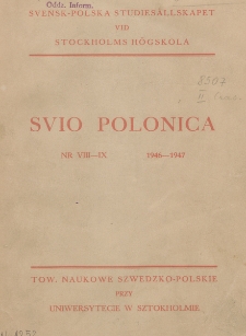 Svio Polonica. 1946-1947, nr 8-9