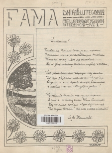 Fama : popularny dwutygodnik studencki. 1909, nr 1