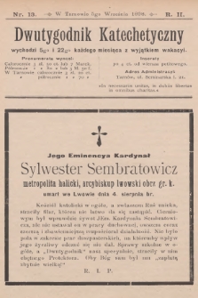 Dwutygodnik Katechetyczny. R.2, 1898, nr 13
