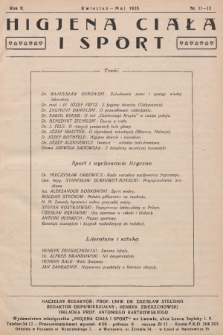 Higjena Ciała i Sport. R.2, 1926, nr 11-12
