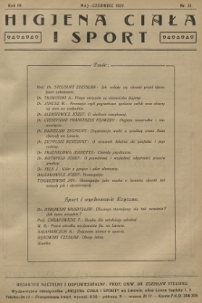 Higjena Ciała i Sport. R.3, 1927, nr 21