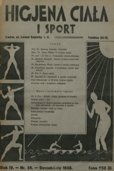 Higjena Ciała i Sport. R.4, 1928, nr 26