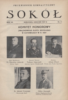 Przewodnik Gimnastyczny „Sokół”. R.54 (1937), nr 4