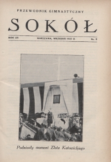Przewodnik Gimnastyczny „Sokół”. R.54 (1937), nr 9