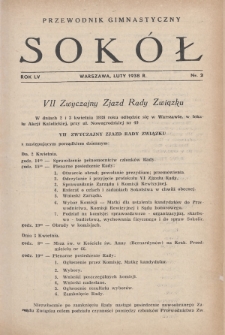 Przewodnik Gimnastyczny „Sokół” : organ Związku Towarzystw Gimnastycznych „Sokół” w Polsce. R.55 (1938), nr 2