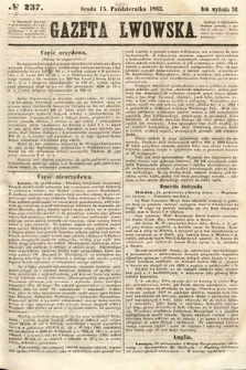 Gazeta Lwowska. 1862, nr 237