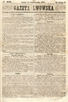 Gazeta Lwowska. 1862, nr 239