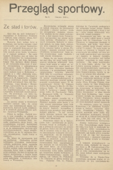 Przegląd Sportowy. 1913, nr 3