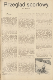 Przegląd Sportowy. 1914, nr 1