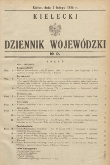 Kielecki Dziennik Wojewódzki. 1936, nr 2