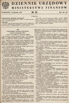 Dziennik Urzędowy Ministerstwa Finansów. 1950, nr 25