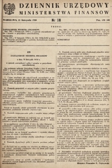 Dziennik Urzędowy Ministerstwa Finansów. 1950, nr 28