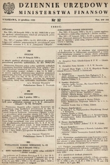 Dziennik Urzędowy Ministerstwa Finansów. 1950, nr 32