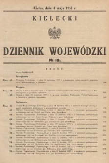 Kielecki Dziennik Wojewódzki. 1937, nr 10