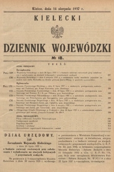 Kielecki Dziennik Wojewódzki. 1937, nr 18