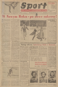 Sport : pismo Głównego Komitetu Kultury Fizycznej. 1951, nr 1