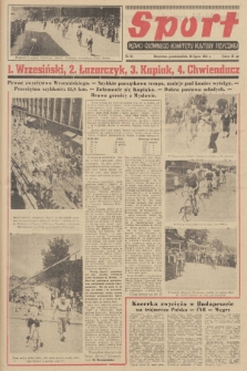 Sport : pismo Głównego Komitetu Kultury Fizycznej. 1951, nr 61