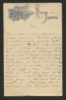 Listy Ignacego Paderewskiego do Heleny Górskiej (od 1899 Paderewskiej) z lat 1890-1894, 1924