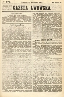Gazeta Lwowska. 1862, nr 273