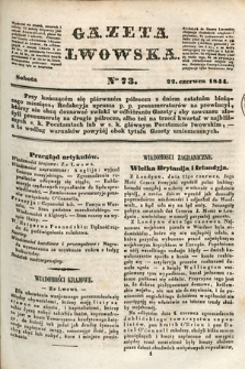 Gazeta Lwowska. 1844, nr 73