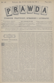 Prawda : tygodnik polityczny, społeczny i literacki. 1894, nr 42