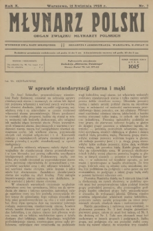 Młynarz Polski : organ Związku Młynarzy Polskich. R.10, 1928, nr 7