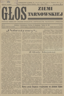 Głos Ziemi Tarnowskiej : tygodnik poświęcony sprawom społecznym, gospodarczym, politycznym i literackim. R.2, 1936, nr 26