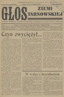Głos Ziemi Tarnowskiej : tygodnik poświęcony sprawom społecznym, gospodarczym, politycznym i literackim. R.2, 1936, nr 41