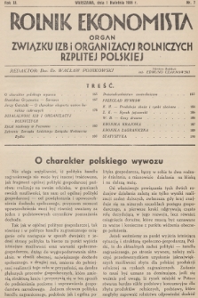 Rolnik Ekonomista : organ Związku Izb i Organizacyj Rolniczych Rzplitej Polskiej. R.11, T. 11 [i.e.14], 1936, nr 7