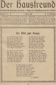 Der Hausfreund : Zeitschrift für Gemeinde und Haus : Organ der Baptistengemeinden in Polen. R.34, 1928, Nummer 14