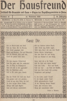 Der Hausfreund : Zeitschrift für Gemeinde und Haus : Organ der Baptistengemeinden in Polen. R.34, 1928, Nummer 48