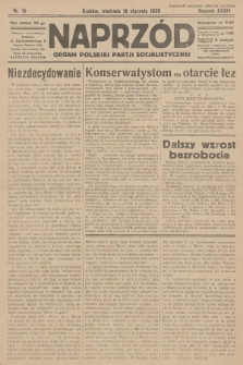 Naprzód : organ Polskiej Partji Socjalistycznej. 1930, nr 15