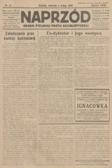 Naprzód : organ Polskiej Partji Socjalistycznej. 1930, nr 27