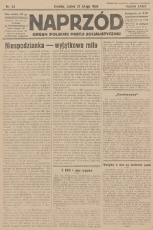 Naprzód : organ Polskiej Partji Socjalistycznej. 1930, nr 43