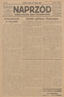 Naprzód : organ Polskiej Partji Socjalistycznej. 1930, nr 49