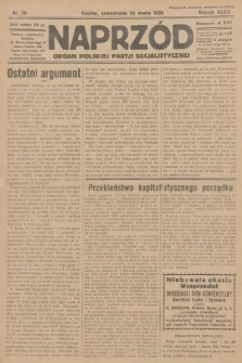 Naprzód : organ Polskiej Partji Socjalistycznej. 1930, nr 70