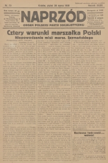 Naprzód : organ Polskiej Partji Socjalistycznej. 1930, nr 73
