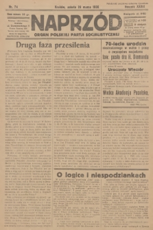 Naprzód : organ Polskiej Partji Socjalistycznej. 1930, nr 74